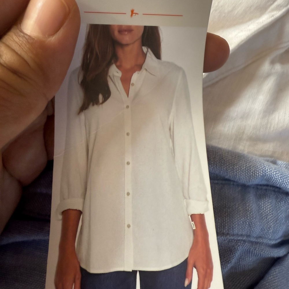 2 set of Orvis Women's Button Down Long Sleeve Top - Picture 3 of 3